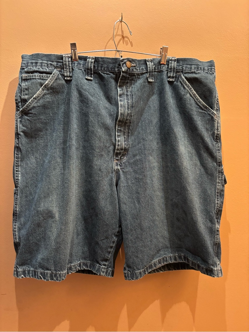 Wrangler Original Real Comfortable Utility Jean shorts denim wash Size 44